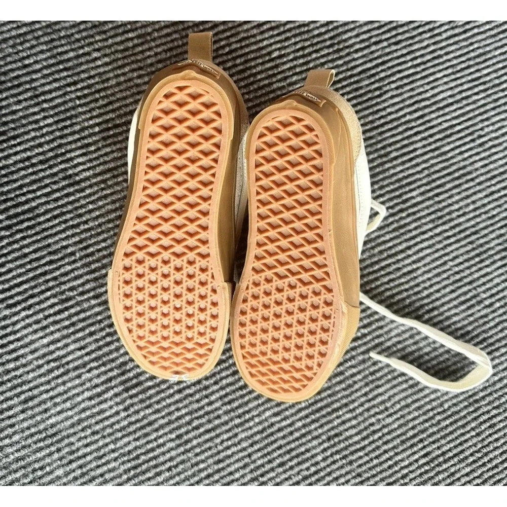 Vans Knu Skool Oatmeal Gum Suede Puffy Skate Shoes Womens 6 Low Top Sneakers